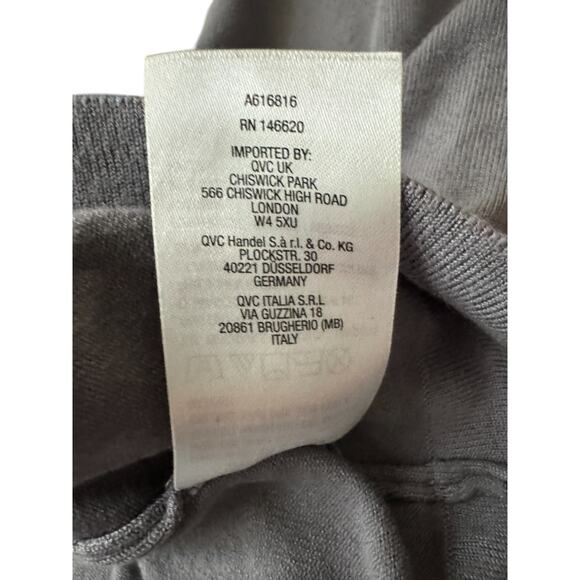 Attitudes by Renee Printed Statement Sweater Heart Flutters Medium Gray - Picture 11 of 13